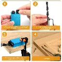 15Pcs Pocket Hole Jig 15 Degree Angle Oblique Hole Locator Dowel Drill Guide Kit5.webp