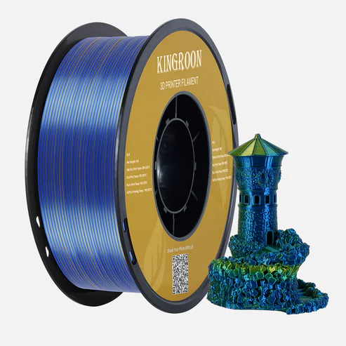 Silk Blue Yellow Green tri-color PLA