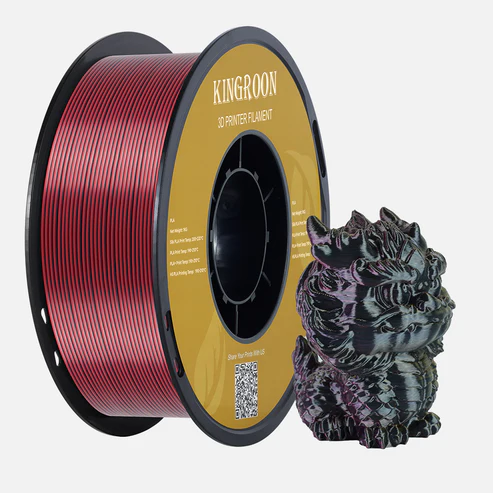 Silk Gold Purple Red Black tri-color PLA