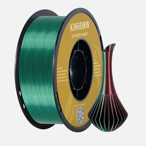 Silk Purple Red Blue Green tri-color PLA